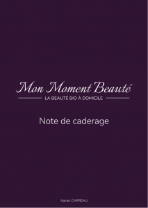 Note de cadrage MMB Xavier CARREAU